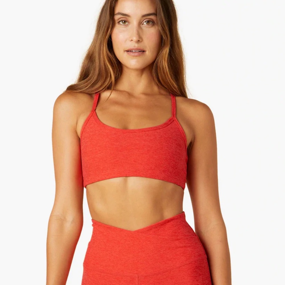 Spacedye Slim Racerback Bra - Coral
